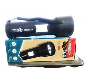 Eveready Plastic Rechargeable LED Torch, Black DL88