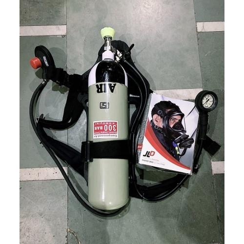 SCBA - Breathing Apparatus Fenzy : Consist of Full Face Piece with Back Pack with Demand Valve, Pressure Gauge and Warning Whistle as per EN 137, and with 300 bar x 6ltrs Capacity (45min) ISI Marked and PESO Approved Steel Cylinders
