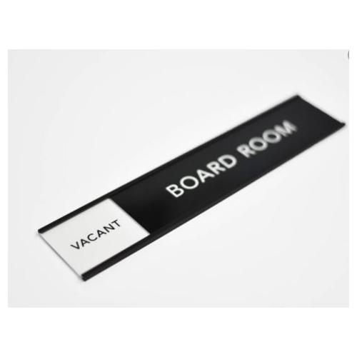 Custom Door Signage with Vacant / Occupied Slider Signs 12x8 Inch