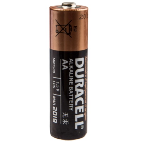 Duracell AA Alkaline Battery, 1.5V, MN1500-LR6
