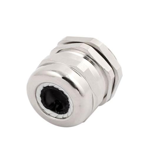 Zetalux PG Metal Cable Gland Brass With Nickel Plated 14-10 mm, Outer Dia: 22.5mm, PG-16