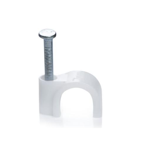 Zetalux Cable Clip U Type White 25 mm