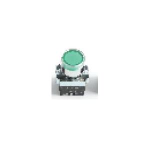 Zetalux Push Button Series Illuminated Green 220 VZB2-BW-3361