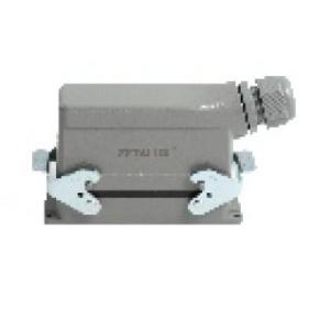 Zetalux Heavy Duty Connector  Bottom Open 400/500V 16A 10 Pin Side Entry With 2 Lever ZDC-HE-010-01S