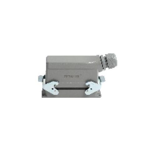 Zetalux Heavy Duty Connector  Bottom Open 400/500V 16A 10 Pin Side Entry With 2 Lever ZDC-HE-010-01S