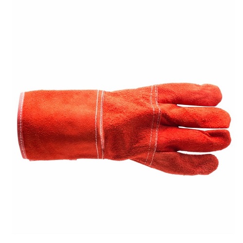 AIQS LI03 Red Industrial Leather Gloves