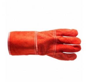 AIQS LI02 Red Industrial Leather Gloves