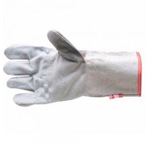 AIQS LI01 White Industrial Leather Gloves