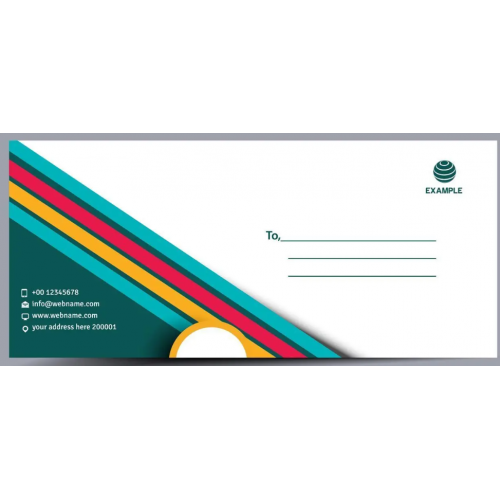 Multi Color Printing Charges On Cheque Size Envelopes