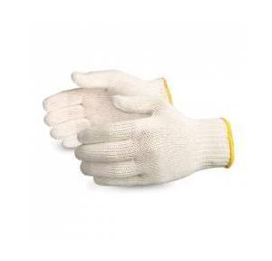 AIQS White Cotton Knitted Gloves, CN04