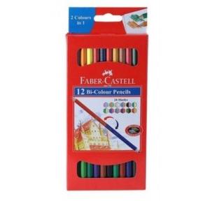 Faber Castell Triangular Color Pencil Set assorted ( Pack of 12 Pcs )