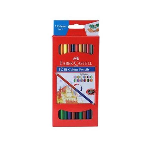Faber Castell Triangular Color Pencil Set assorted ( Pack of 12 Pcs )