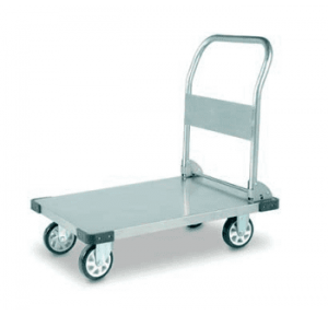 SS-202 PLATFORM TROLLEY 300-500kg CAPACITY Shape Rectangle Size 1500mm x 900mm with Fold-able handle Size 32 Inch & Caster wheel Size 4 inch