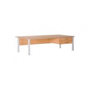 Security Table  Plywood With Two Drawers 24x48x30 Inch