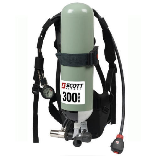 3M SCOTT SIGMA 2 type 2 SCBA set ( EN 137:2006 ) includes composite back plate, standard carrying harness, cylinder strap with cam-lock, pressure reducer, integrated lung demand valve (LDV)