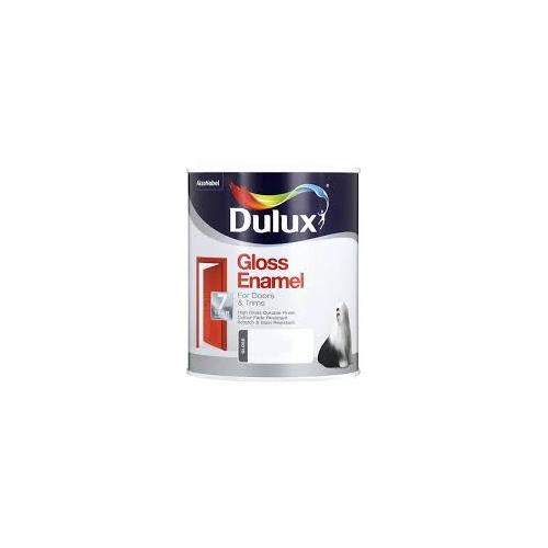 Dulux High Gloss Enamel Paint Black 1 Ltr