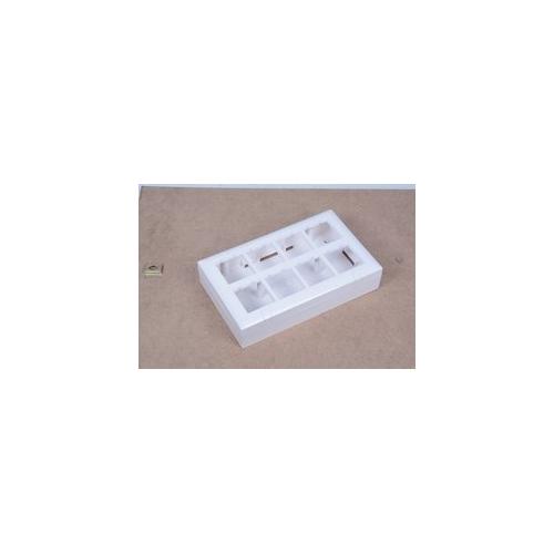 MK Surface Box Wraparound 10M, W26179H with MK Wraparound Plus 10 Module Horizontal Front Plate - White, S26110H