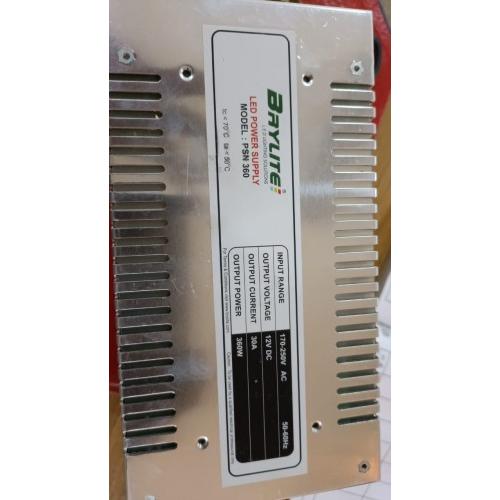 Led Rainproof Power Supply, Input 200-240V, 3.6A - Output 12V, 25A  (Indian Make)