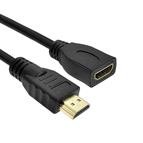 HDMI Cable With Connector On Both Side Male to Female, 0.5 Mtrs