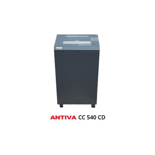 Antiva Paper Shredder Machine  CC540CD With High Security Noise Less Cross Cut Shred capacity- 32-35 Sheets Weight-58Kg Approx ,Waste Volume 80Liters, Dimensions 895X520X385 mm ,Auto On/Off & Thermal Cut off,Shred CD,DVD, I-Cards & Credit Card