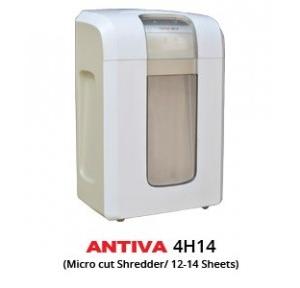 Anvita Paper Shredder Machine Continuous Running Micro Cut Noise Less 14 Sheets, 4H 14