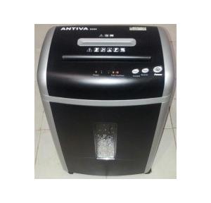 Antiva Paper Shredder Machine 9355CC Micro Cut Noise Less Shred Capacity -8Sheets Weight-14Kg Approx, Waste Volume-18Liters Dimensions in 570X360X270 mm, Auto  On/Off & Thermal Cut off , Bin full indication, Auto Reverse ,Shred Paper, CD & Credit Cards