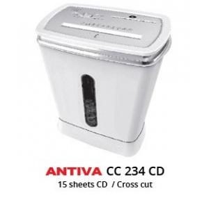 Antiva Paper Shredder Machine Cross Cut 15 Sheets, CC 234 CD