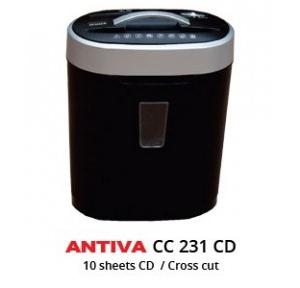 Anvita Paper Shredder Machine Cross Cut 10 Sheets , CC 231 CD