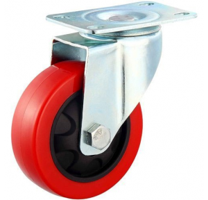 Wheel Nylon Trolley Without Break, 5.25x2 Inch, 360 Revolving