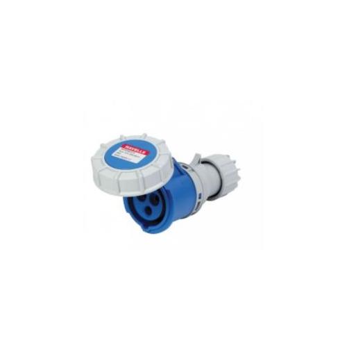 Havells 16A 2P+E Industrial Plug & Connector IP67, DHQDB63016