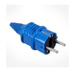 Zetalux Industrial Plug 16A 2 Pin 2P IP44, 12