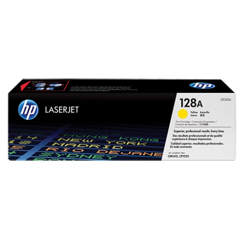 HP 128A Original LaserJet Toner Cartridge 365 x 100 x 110 mm Yellow CE322A