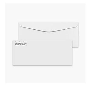 A4 White Envelope With Address Printing In Single Black Color