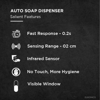 Euronics Soap Dispenser ES06N Automatic ABS Casing 1100ml