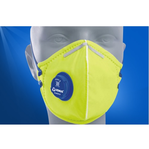 Venus V-410-V-FFP1S Yellow Respirator Mask, 14153