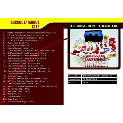 E-Square Loto Kit Electrical Dept Lockout Kit ES-ED