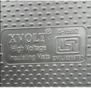 DURATUF X-Volt Insulation Mat IS 15652 Class B Black - Custom, 2.5mm Thick, 1 Mtr. Width x 8 Mtr Length, 1 Sq Mtr