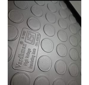 Vardhman High Voltage Insulating Mat ISI Marked Class A Width 1 Mtr 3300V (3.3KV) Thickness 2mm  IS:15652 Cat-III Black