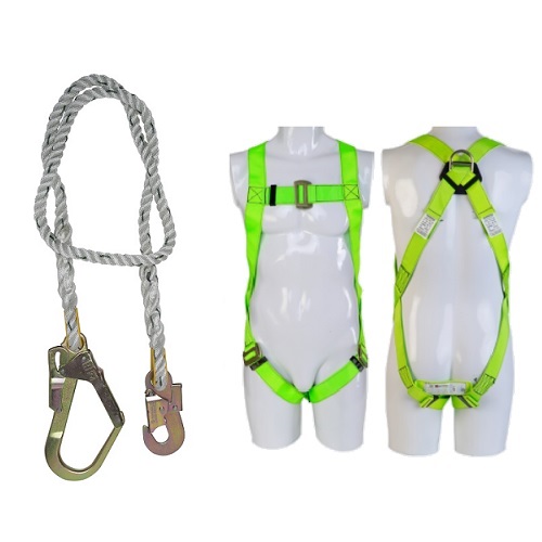 Heapro HI02 Full Body Harness With Single Lanyard With Eco Scaffolding Hook