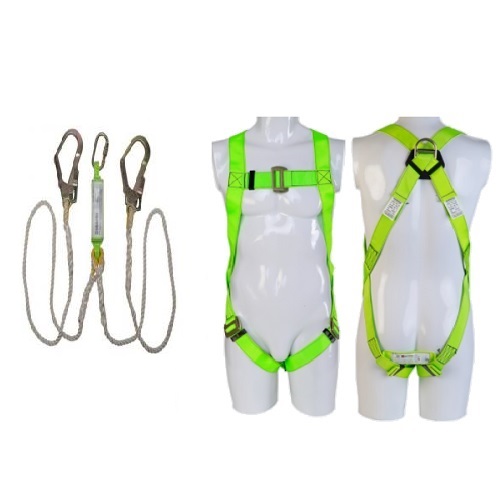 Heapro HI01 Full Body Harness With Double Lanyard With Eco Scaffolding Hook