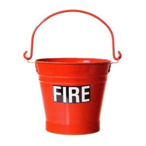 Mild Steel Fire Safety Bucket, Red, 9 kg