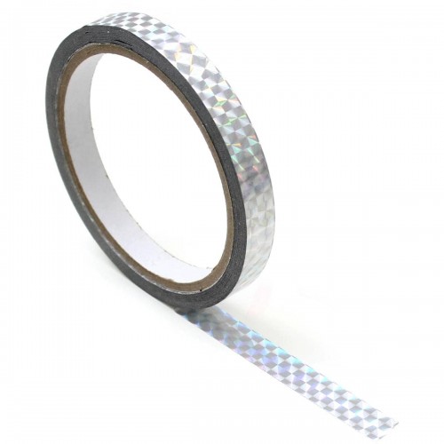 Silver Holographic Tape Size 12mm x 4m