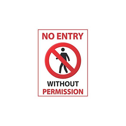 Glow Signage Sticker For Entry Gate, Size - 6x9 Inch