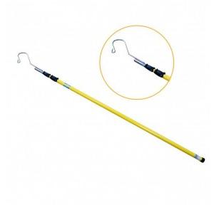 Electrical Rescue Insulated Telescopic Aluminum Rod, Size 18 feet, Diameter : 25x28x32 mm