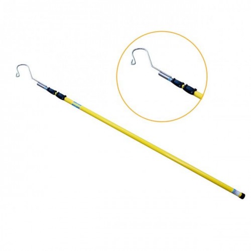 Electrical Rescue Insulated Telescopic Aluminum Rod, Size 18 feet, Diameter : 25x28x32 mm