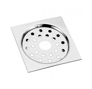 Floor Drain Square Jali With Hole SS 6 Inch