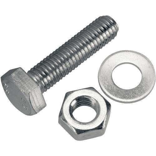 Nut Bolt With Double Washer SS M6