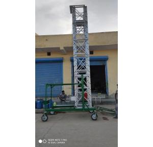 Heavy Duty Hydraulic Aluminium Ladder, Height 27 Feet, Thickness 3.14 mm