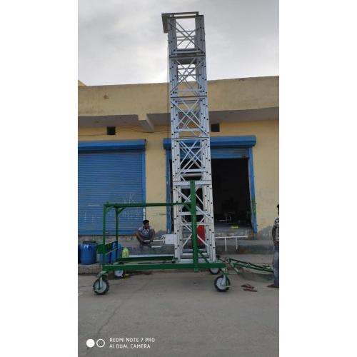 Heavy Duty Hydraulic Aluminium Ladder, Height 27 Feet, Thickness 3.14 mm