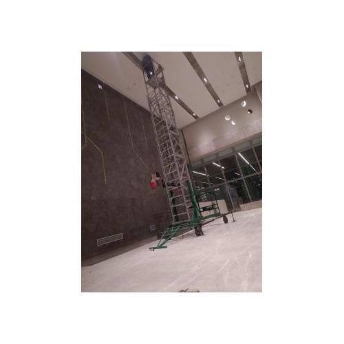 Hydraulic Ladder Thickness 3.14 mm, Gauge 10, Without Jack (Heavy Duty) Aluminum 27 Ft